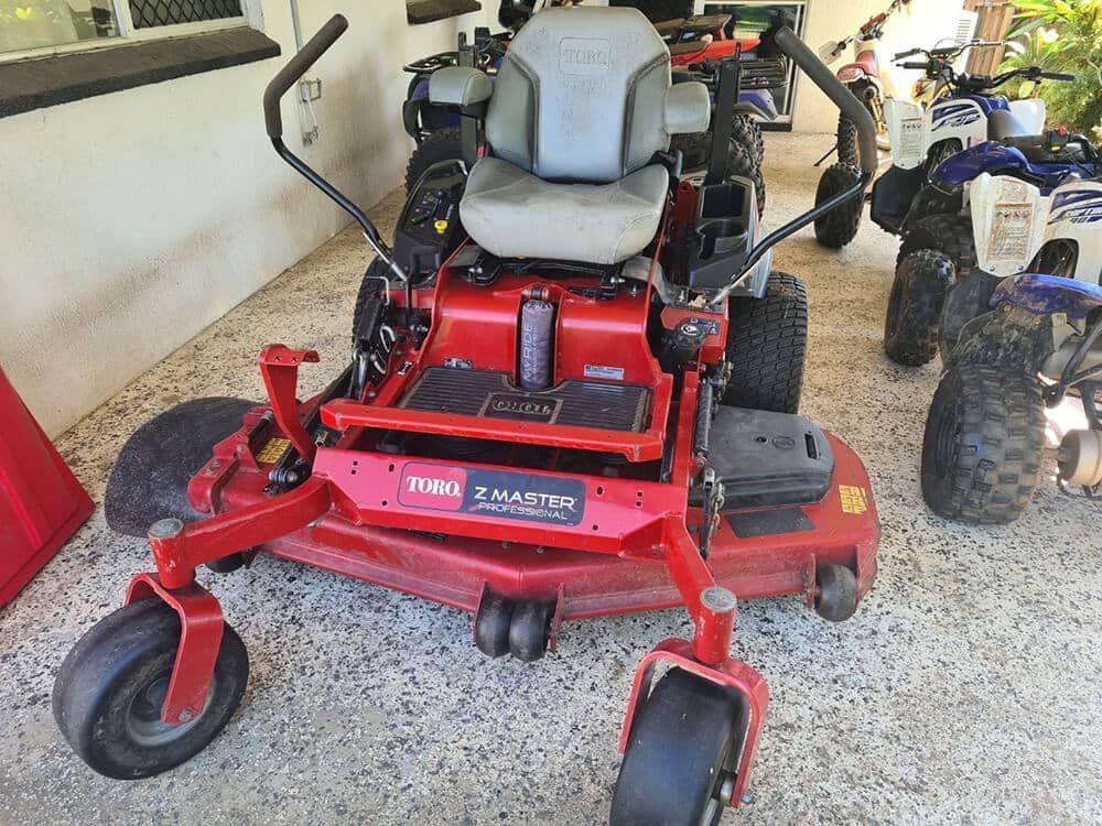 Red Toro Zero-turn Mower on a Concrete Surface — Cairns Small Engine Repairs in Bentley Park, QLD