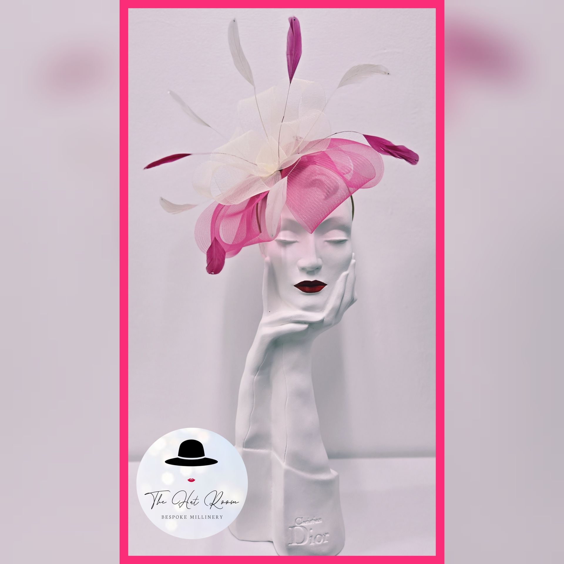 Crinoline  loop fascinator with feathers wedding 
Ascot 
ladies day 