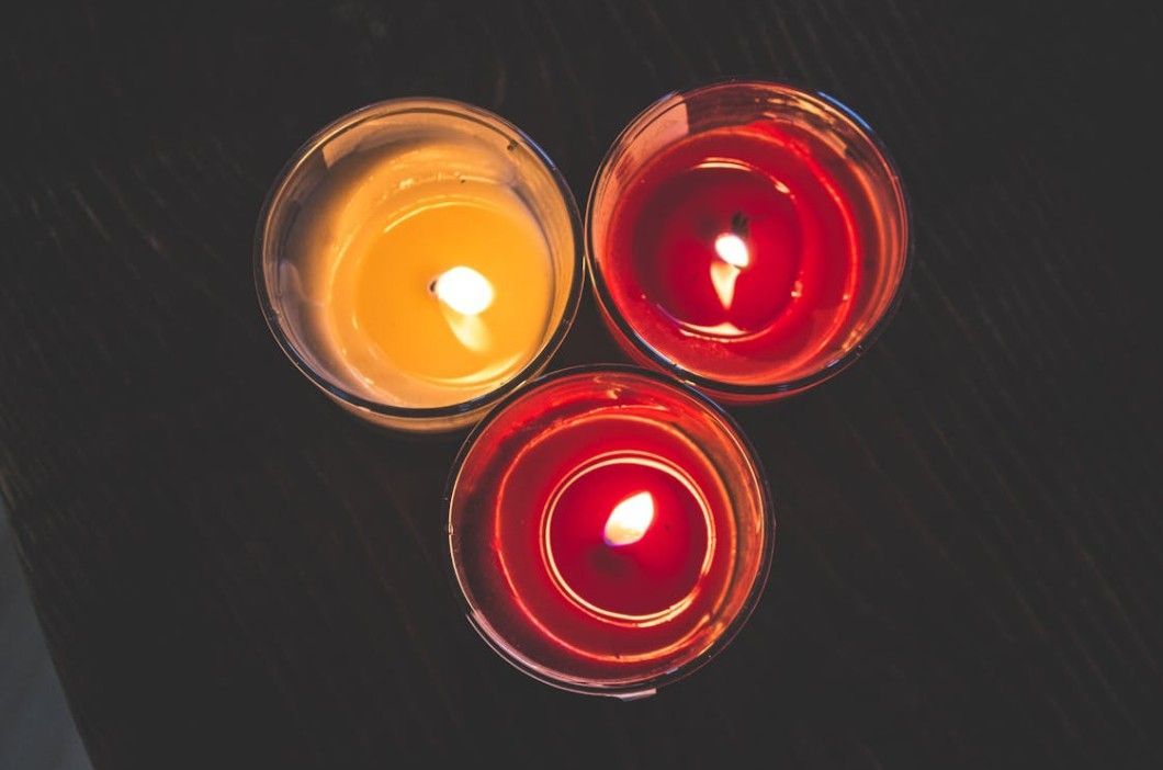 Memorial candles glowing for compassionate funeral and cremation planning near Kingston, WA