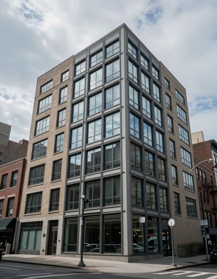 Completed NYC residential building exterior