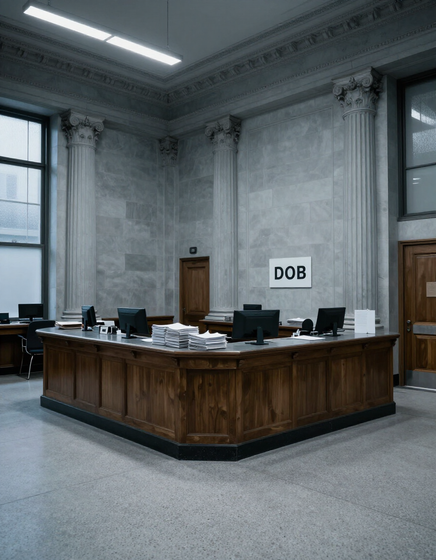 NYC municipal building interior filing office