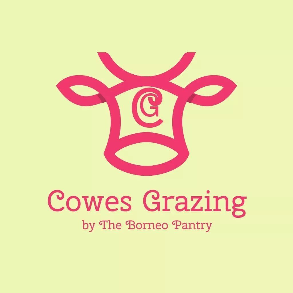 Pink cow head logo for 