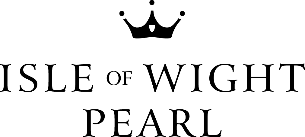 Logo of Isle of Wight Pearl: text and crown graphic.