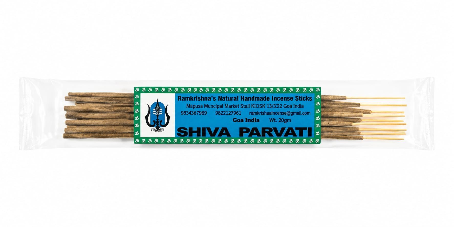 ? Shiva Parvati – Handgemaakte Wierook