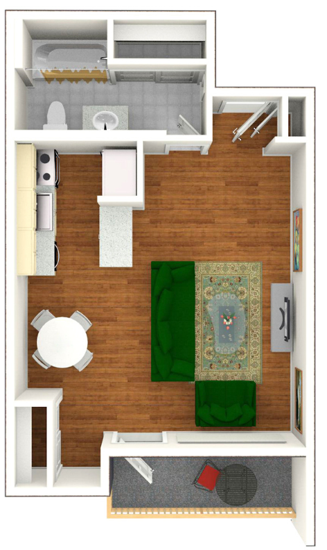 STUDIO | 1 Bath