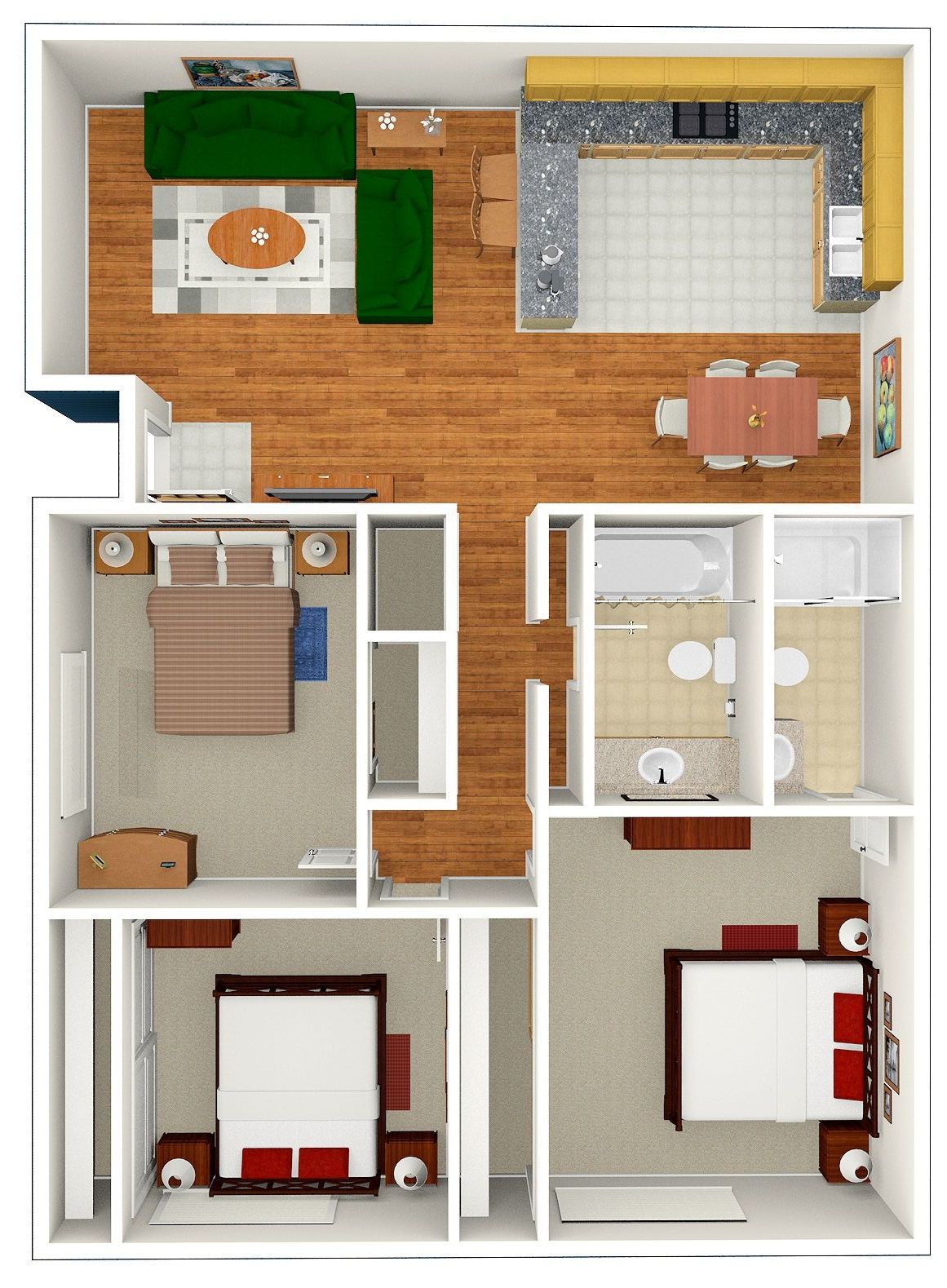 3 Bed | 2 Bath