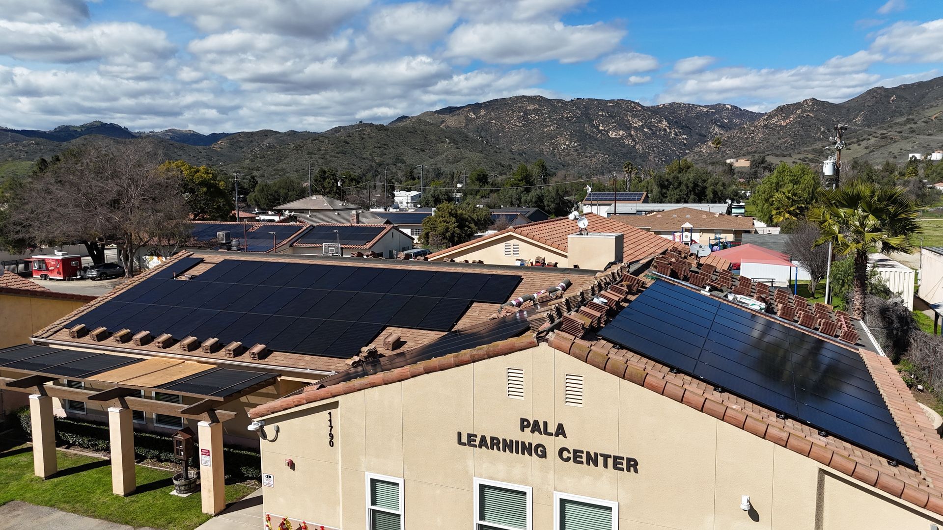 Innovative solar panels and roofing system installed at the Pala Learning Center