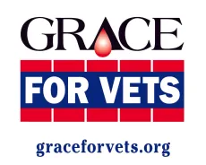 Logo for Grace for Vets, featuring