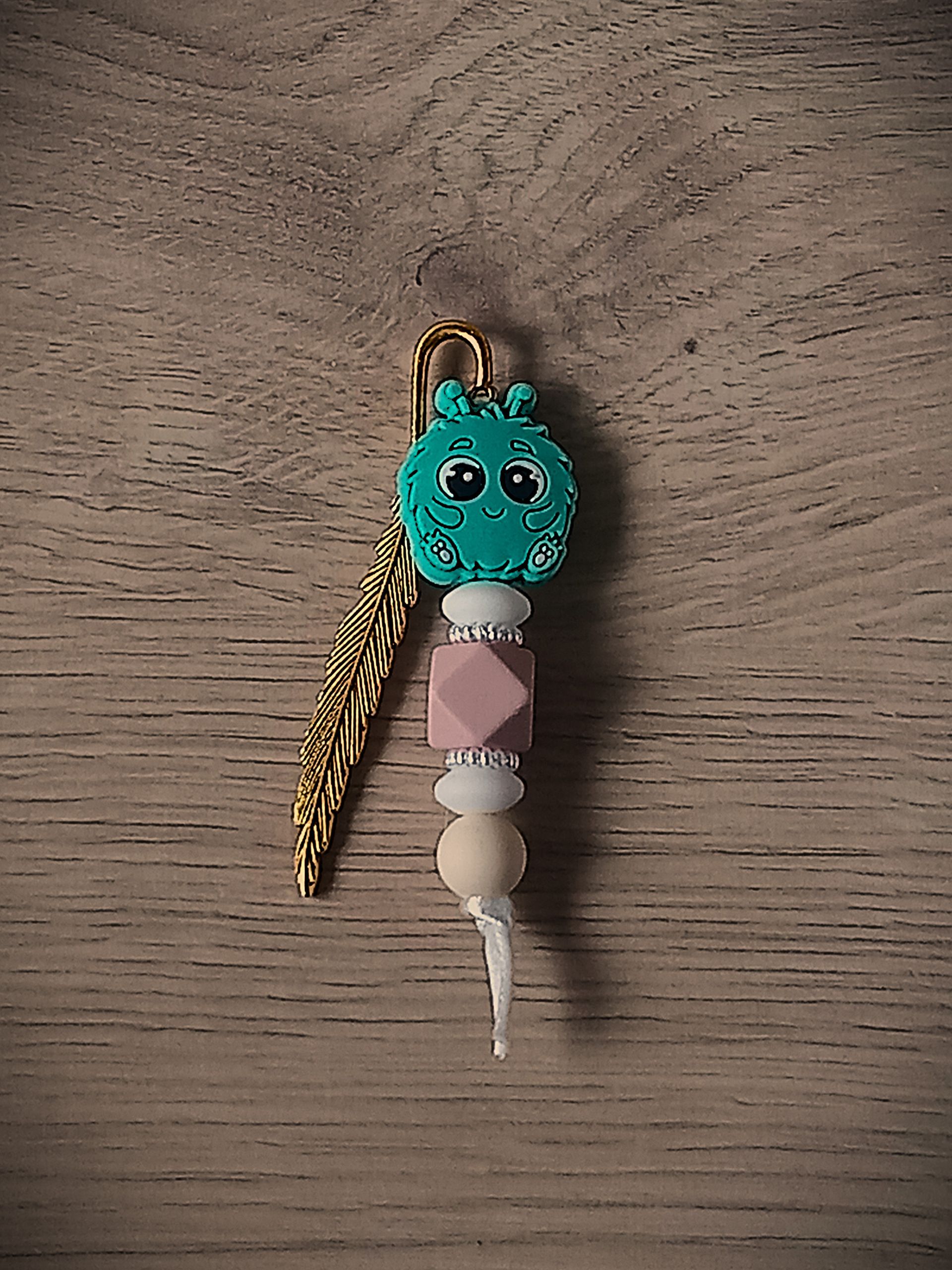 DIY Pluizig monster turquoise