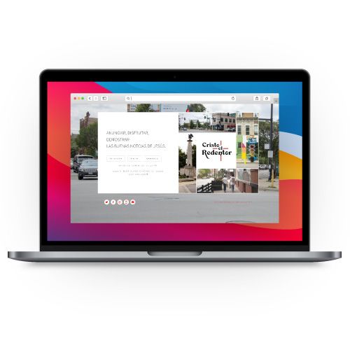 Cristo Redentor Church website, designed by Pilgrim Digital