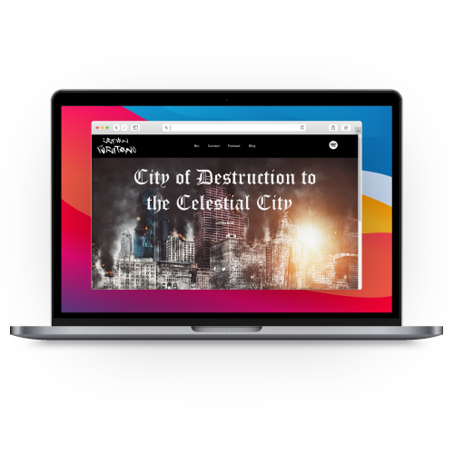 Urban Purtiano website, designed by Pilgrim Digital