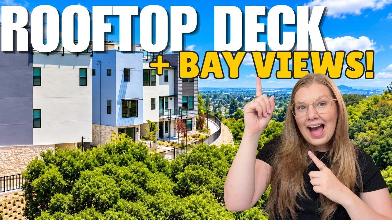 Jessica Heredia at The Heights, a new hilltop community with rooftop decks in San Mateo, CA