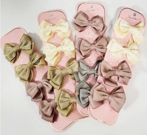 4 Pack Hair Bows
