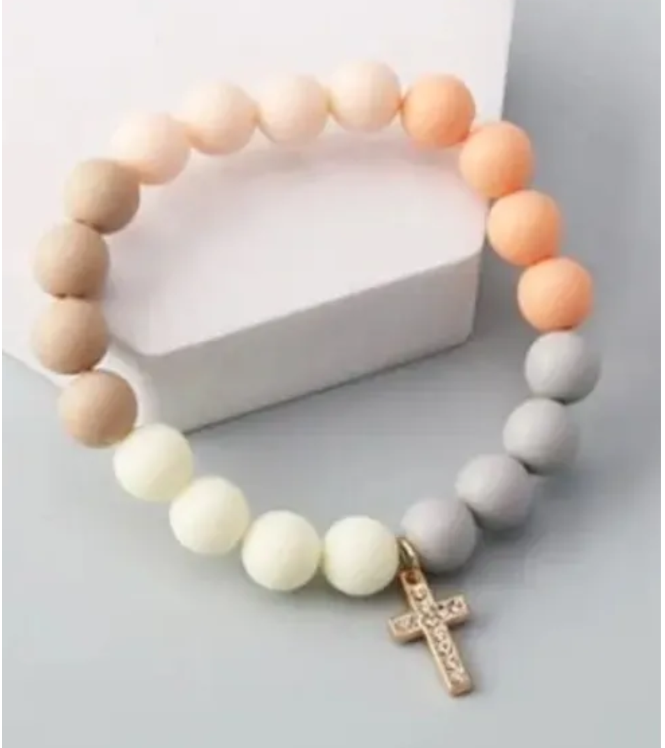 Melody Round Cross Bracelet
