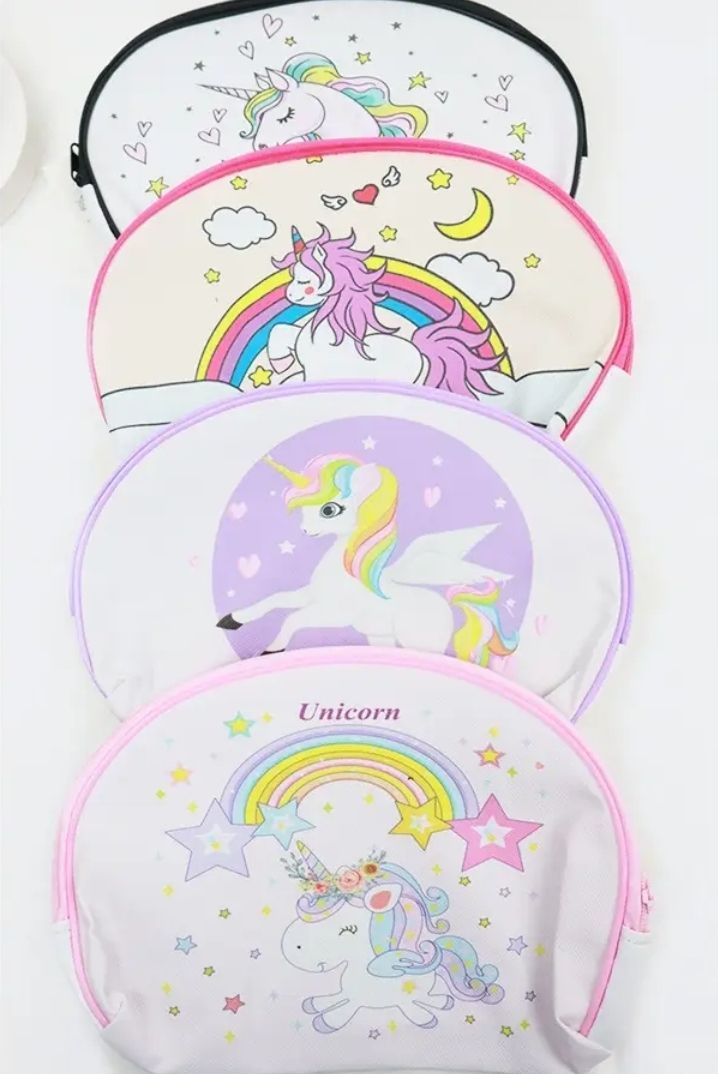 Large Unicorn zipper bag