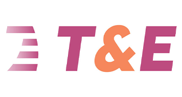 Pink and orange logo: