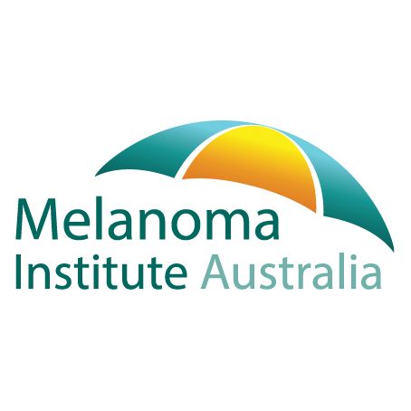 Logo for Melanoma Institute Australia: blue and yellow stylized sun over text.