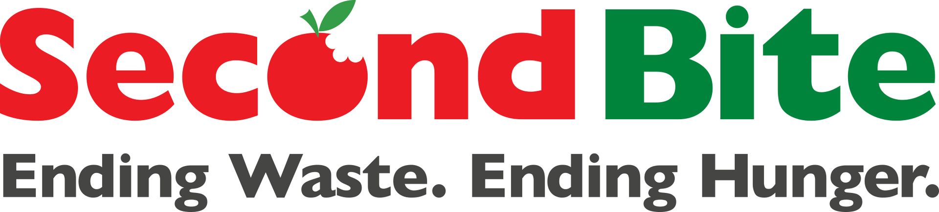 Second Bite logo: Red text 