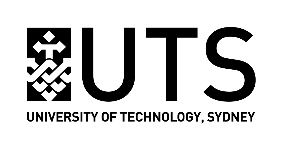 UTS logo with a black square emblem and the word 