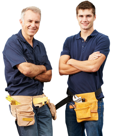 Two Men Standing Next To Each Other With Their Arms Crossed