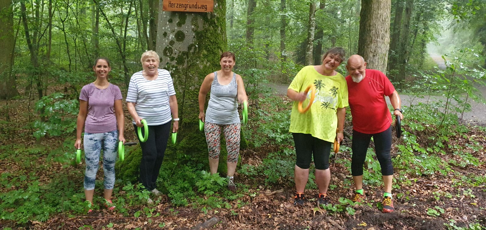 Sportler im Wald
