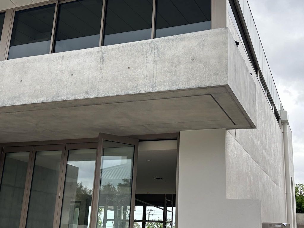 A suspended concrete slab on the Sunshine Coast
