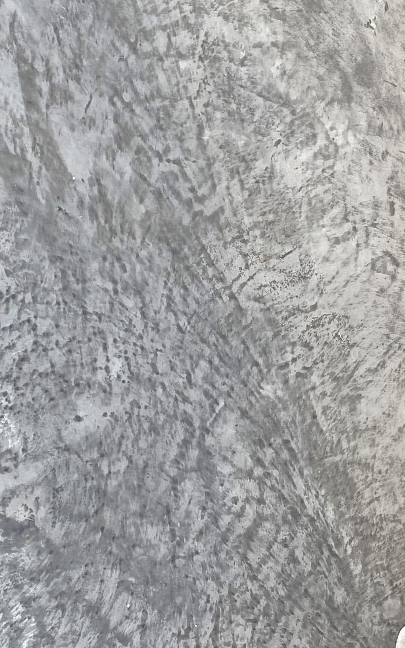 A textured concrete finish