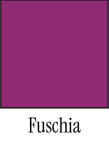 Un carré rempli d'une couleur violet foncé, avec la légende « Fuchsia » en dessous.