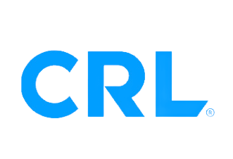 Blue "CRL" logo on white background.
