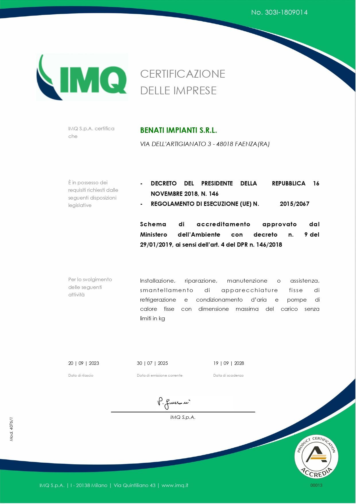 certificato