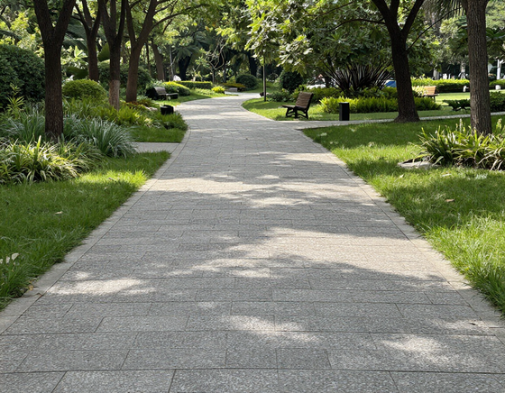 Paved pathway maintained with crack filler and sealer products
