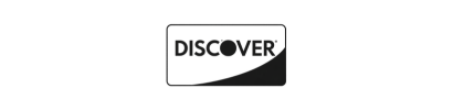 Discover credit card logo in black and white