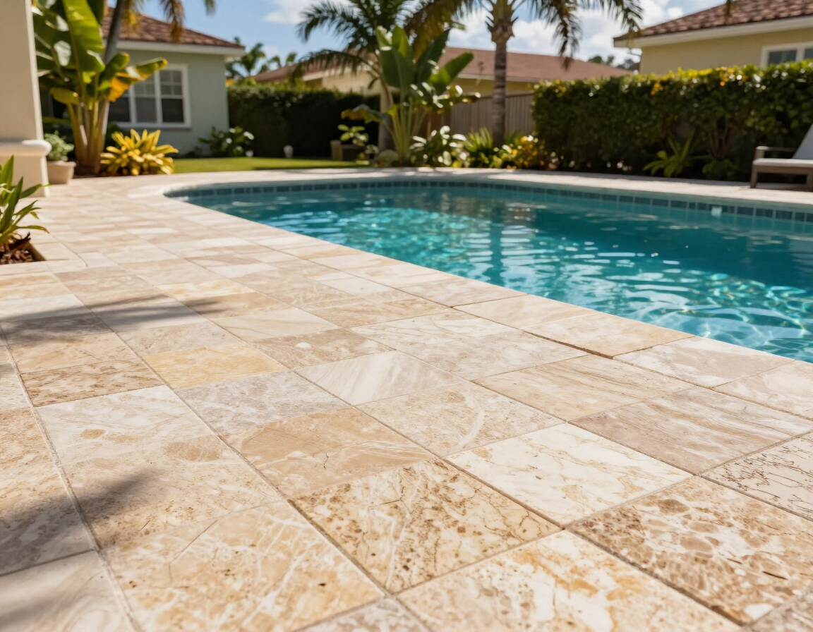 Pool deck pavers in Rockledge FL