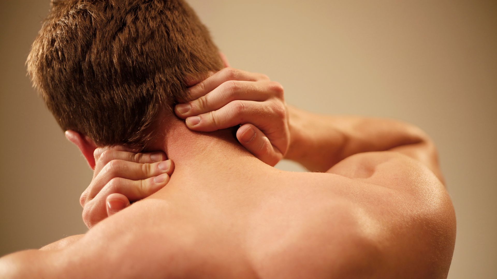 Man with Neck Pain - New Bloomfield, PA - Mulhollem Chiropractic Clinic Man with Neck Pain - New Bloomfield, PA - Mulhollem Chiropractic Clinic