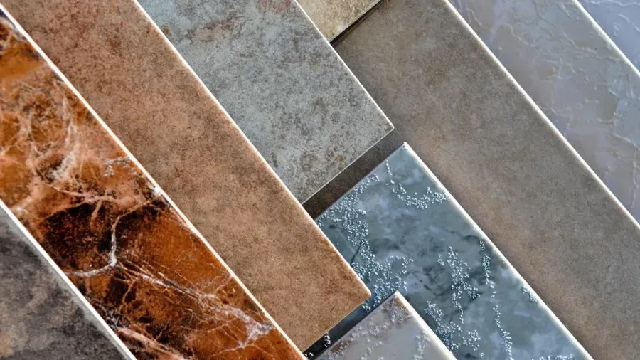There are many different types of tiles in this picture. There are many different types of tiles in this picture.