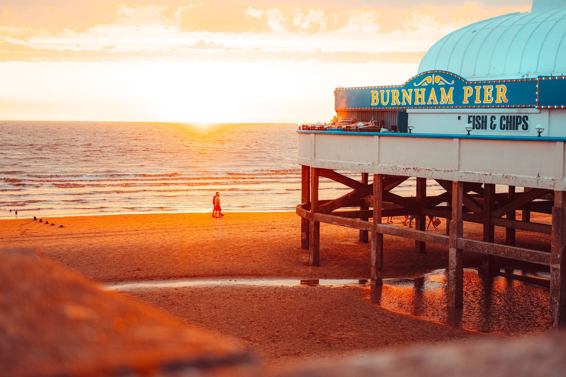 Burnham-on-sea pier near our caravan storage compound in somerset
