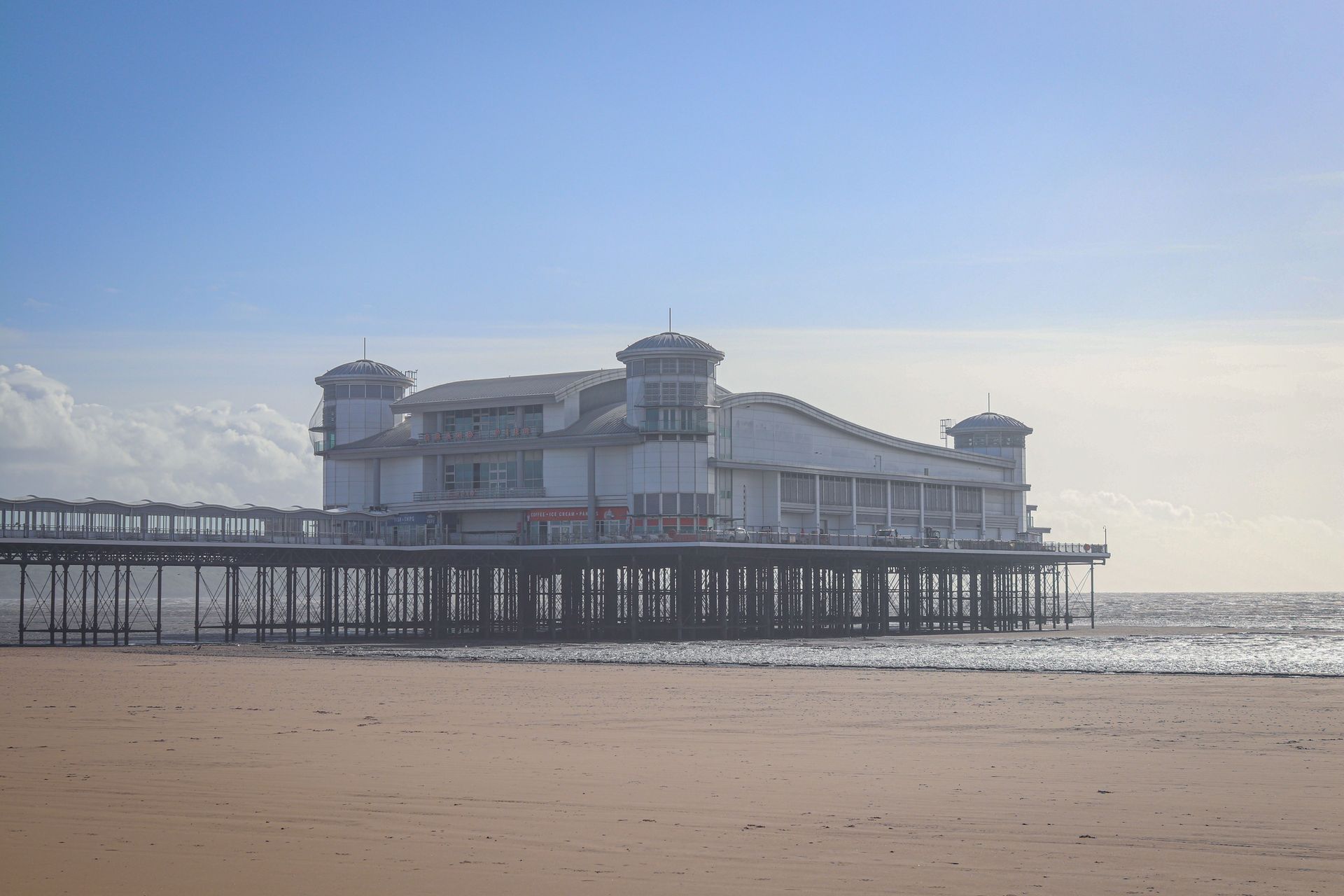 The Grand Pier in Weston-super-Mare near our caravan storage compound in somerset