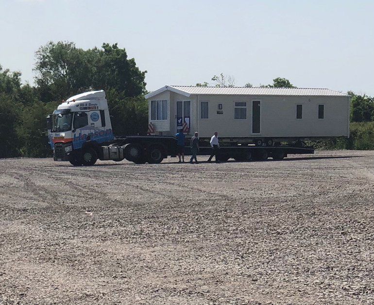 Caravan on land