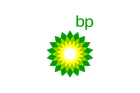 The BP logo: a green and yellow sunburst emblem above the lowercase, green letters