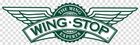 The green and white Wingstop logo featuring stylized wings, a circular emblem, and the text