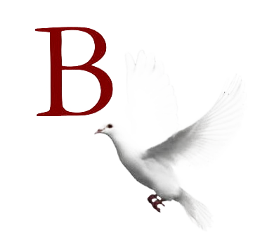 A logo for funeral care with a laurel wreath and stars.