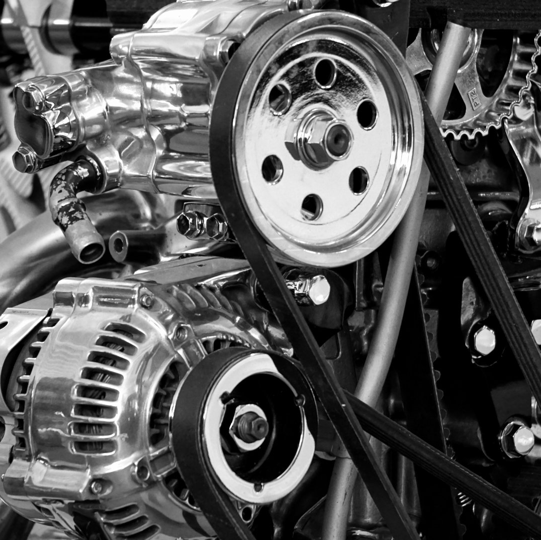 Close Up of a Car Engine with a Timing Belt | JCR Performance: Trusted Provider of Car Engine Repair in Sacramento, CA