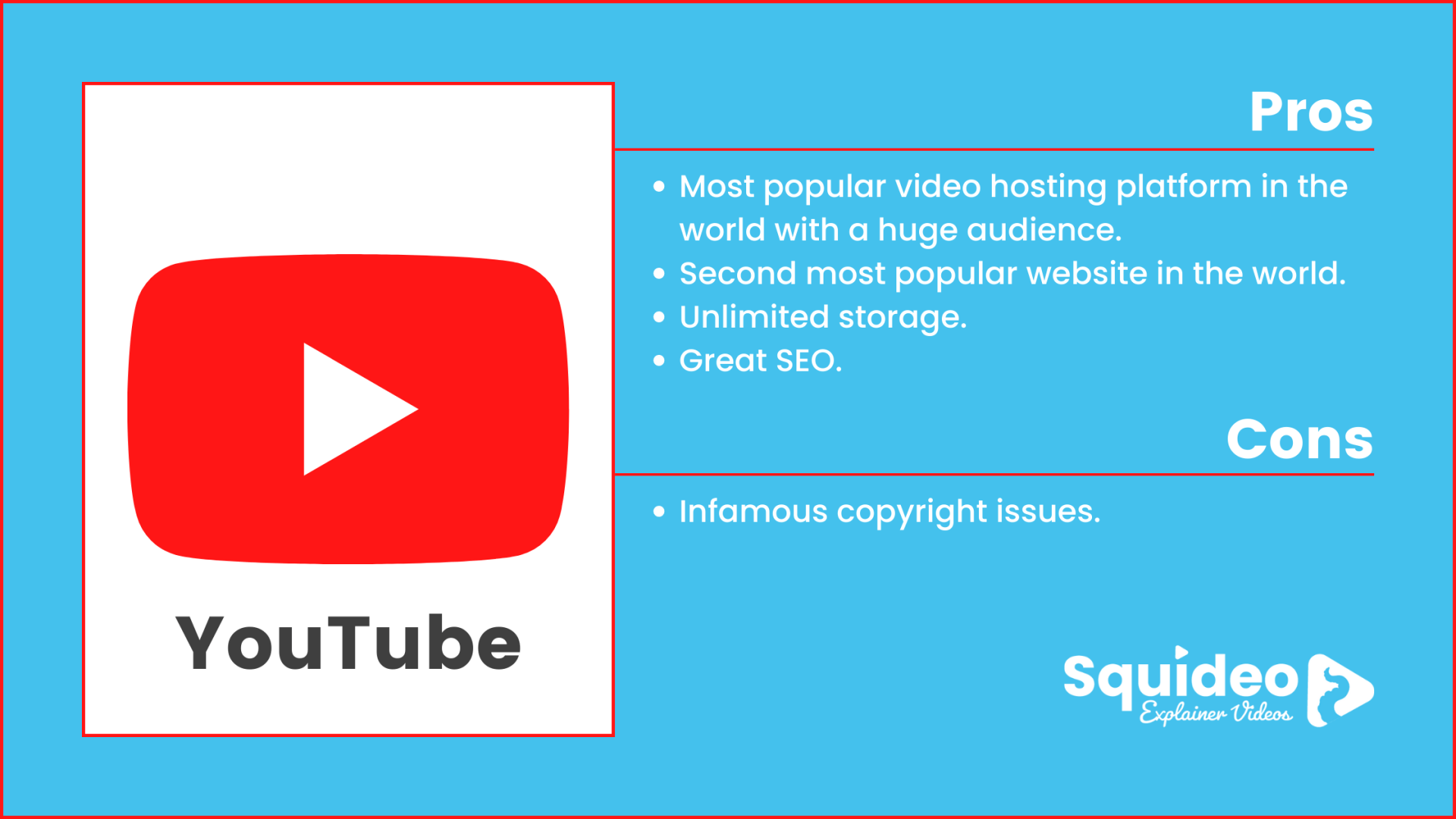 YouTube Video Pros and Cons