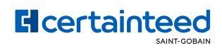 Saint-Gobain logo in blue with red accent and gray subtitle