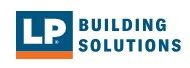 LP Building Solutions logo in blue and orange with white background