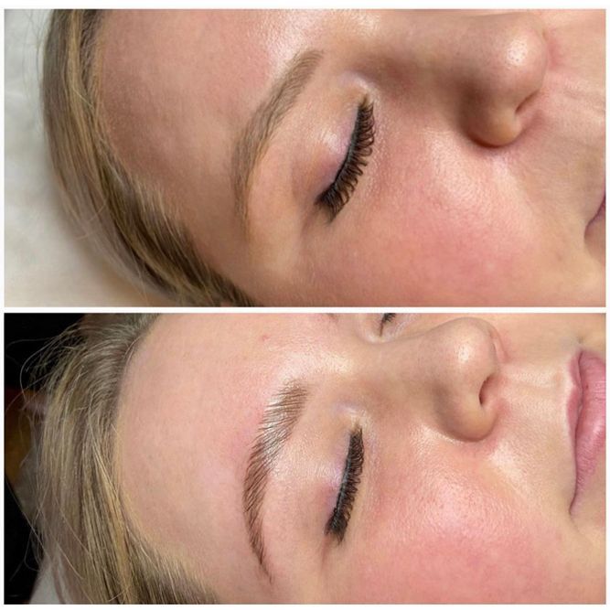 Lash lift and tint