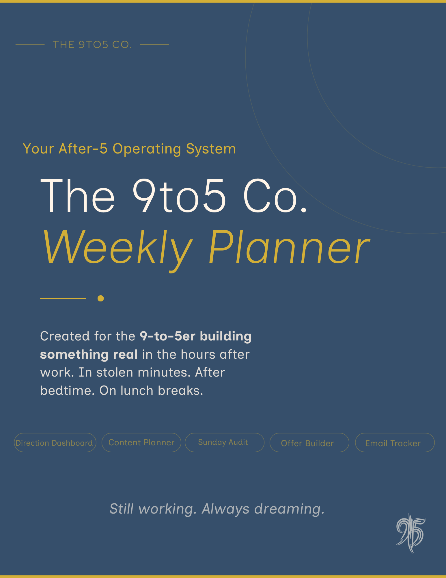 The 9to5 Co. Weekly Planner