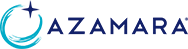 The azamara logo is a blue circle with a star in the middle.
