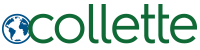 The word collette is written in green on a white background.