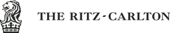 A black and white logo for the ritz carlton